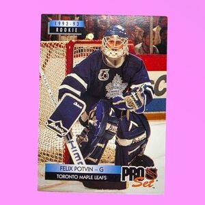 1992-93 NHL Pro Set Felix Potvin Toronto Maple Leafs #242 Hockey Card
